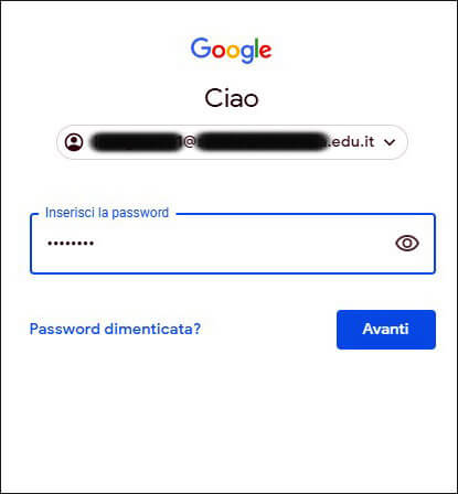 password-GSuite for education