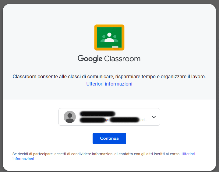google classroom-primo-accesso